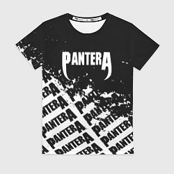 Футболка женская Пантера pantera паттерн, цвет: 3D-принт
