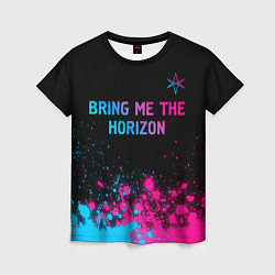 Женская футболка Bring Me the Horizon Neon Gradient