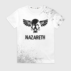 Футболка женская Nazareth Glitch на светлом фоне, цвет: 3D-принт