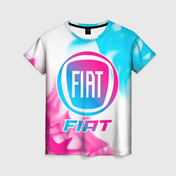 Футболка женская Fiat Neon Gradient, цвет: 3D-принт