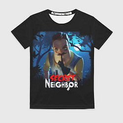 Футболка женская Secret Neighbor, цвет: 3D-принт