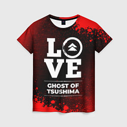 Футболка женская Ghost of Tsushima Love Классика, цвет: 3D-принт