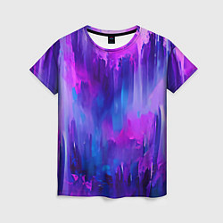 Женская футболка Purple splashes