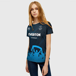 Футболка женская Everton legendary форма фанатов, цвет: 3D-принт — фото 2
