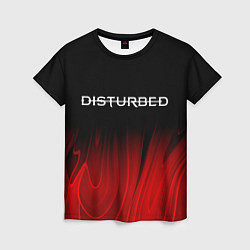 Футболка женская Disturbed red plasma, цвет: 3D-принт