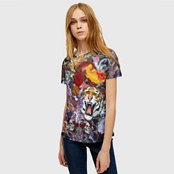 Футболка женская Рисунок в стиле tatoo, цвет: 3D-принт — фото 2