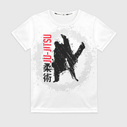 Футболка женская Jiu jitsu splashes logo, цвет: 3D-принт