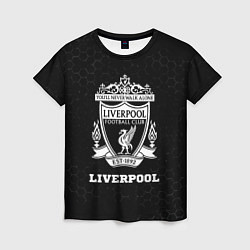 Футболка женская Liverpool sport на темном фоне, цвет: 3D-принт