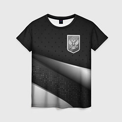 Футболка женская Russia - black & white, цвет: 3D-принт