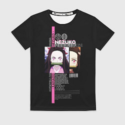 Женская футболка Незуко Камадо - Клинок, рассекающий демонов