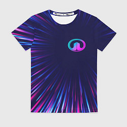 Футболка женская Great Wall neon speed lines, цвет: 3D-принт