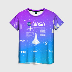 Женская футболка Nasa фигурки