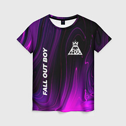 Футболка женская Fall Out Boy violet plasma, цвет: 3D-принт