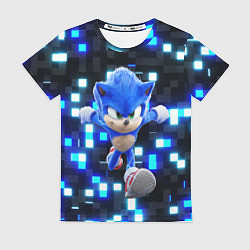 Женская футболка Sonic neon squares