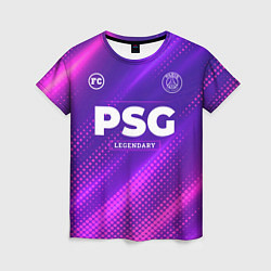 Женская футболка PSG legendary sport grunge