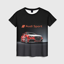 Футболка женская Audi sport - racing team, цвет: 3D-принт