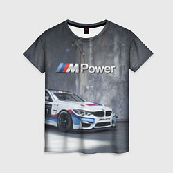Футболка женская BMW M4 GT4 - racing team - motorsport, цвет: 3D-принт