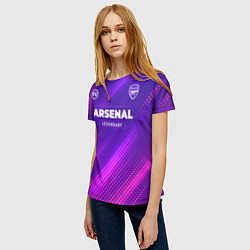 Футболка женская Arsenal legendary sport grunge, цвет: 3D-принт — фото 2