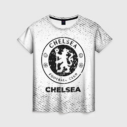 Футболка женская Chelsea с потертостями на светлом фоне, цвет: 3D-принт
