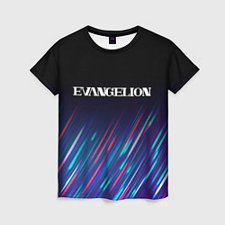 Женская футболка Evangelion stream