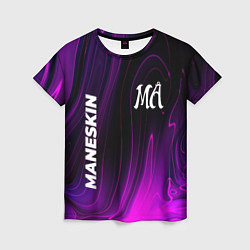 Футболка женская Maneskin violet plasma, цвет: 3D-принт