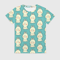 Футболка женская Вырежи зайчат, цвет: 3D-принт