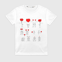 Футболка женская Valentain Day, цвет: 3D-принт