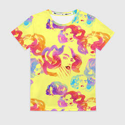 Футболка женская Радужные девушки, цвет: 3D-принт