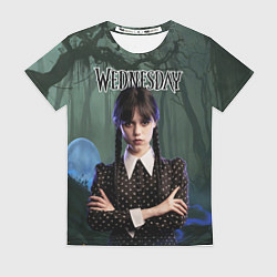 Женская футболка Уэнсдэй из семейки Аддамс