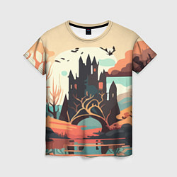 Футболка женская Autumn Castle - Huf&Sya, цвет: 3D-принт