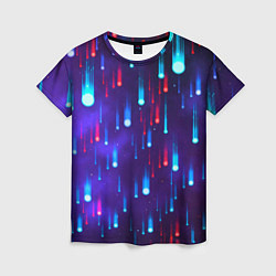 Футболка женская Neon rain, цвет: 3D-принт