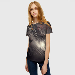 Футболка женская Космический взрыв, цвет: 3D-принт — фото 2