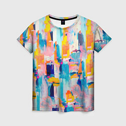 Женская футболка Живописные мазки краски