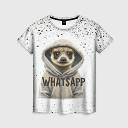 Футболка женская Meerkats whatsapp, цвет: 3D-принт