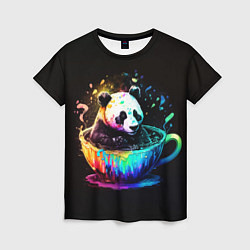 Футболка женская Панда в кружке, цвет: 3D-принт