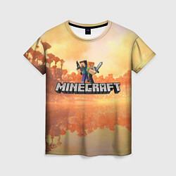 Футболка женская Стив Майнкрафт Minecraft, цвет: 3D-принт