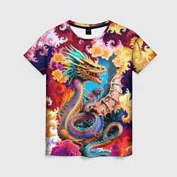Футболка женская Japan dragon - irezumi - tattoo - art, цвет: 3D-принт