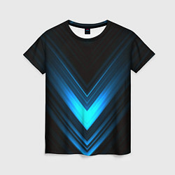 Женская футболка Neon geometry stripes