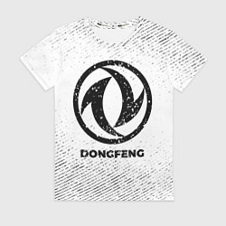 Футболка женская Dongfeng с потертостями на светлом фоне, цвет: 3D-принт