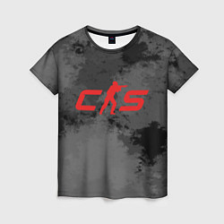 Футболка женская Counter Strike 2 - В смоке, цвет: 3D-принт