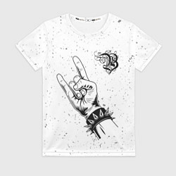 Футболка женская Burzum и рок символ, цвет: 3D-принт