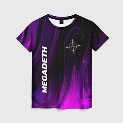 Футболка женская Megadeth violet plasma, цвет: 3D-принт