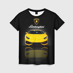 Футболка женская Итальянский суперкар Lamborghini Aventador, цвет: 3D-принт