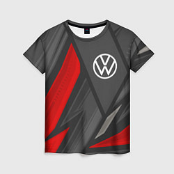 Футболка женская Volkswagen sports racing, цвет: 3D-принт