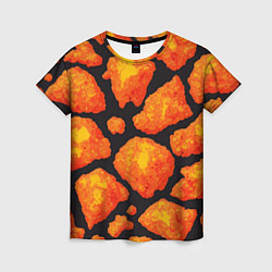 Футболка женская Обжигающая лава, цвет: 3D-принт