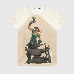 Футболка женская Fable II Кувалда, цвет: 3D-принт