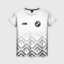 Футболка женская BMW m power - белый, цвет: 3D-принт