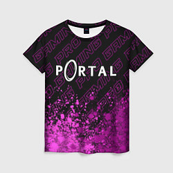 Женская футболка Portal pro gaming: символ сверху