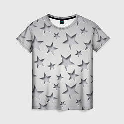 Женская футболка Grey stars