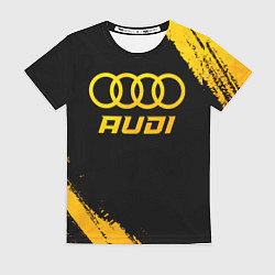 Футболка женская Audi - gold gradient, цвет: 3D-принт